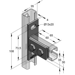 Piastra Frontale 35 Longitudinale (Conf 20pz)