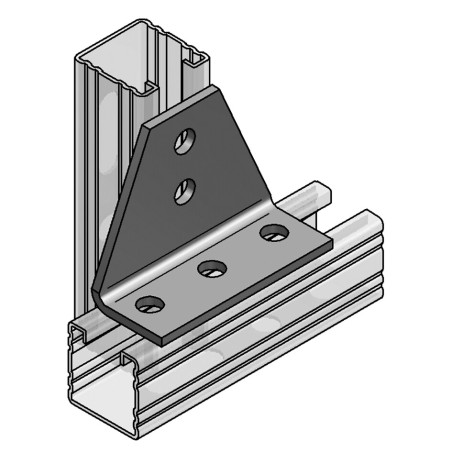 Piastra a T 90° ad Angolo (Conf 25pz)