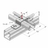 Piastra ad U per Binari 45x26 (Conf 25pz)
