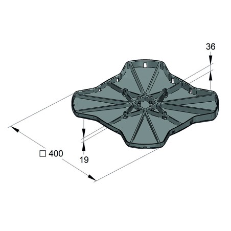 Base Inclinata Big Foot 400 2,5°