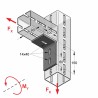 Angolare CENTUM 3 Fori XL100
