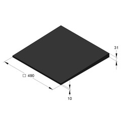 Base Gommata Inclinata Big Foot 450 2.5°