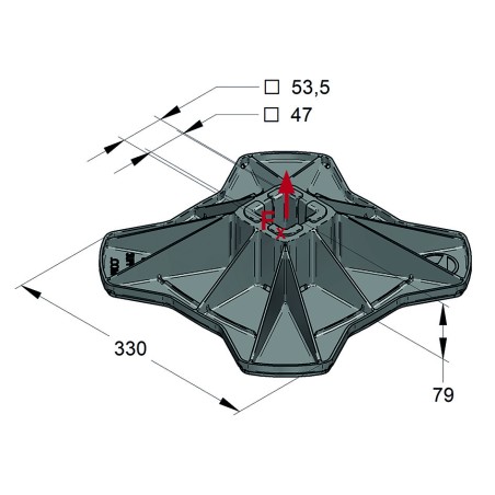 Piastra per Copertura Big Foot 400 (Conf 2pz)