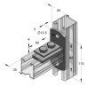 Piastra Frontale 45/45 Trasversale (Conf 25pz)