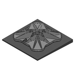Base Gommata Inclinata Big Foot 450 2.5°
