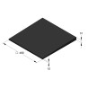 Base Gommata Inclinata Big Foot 450 2.5°