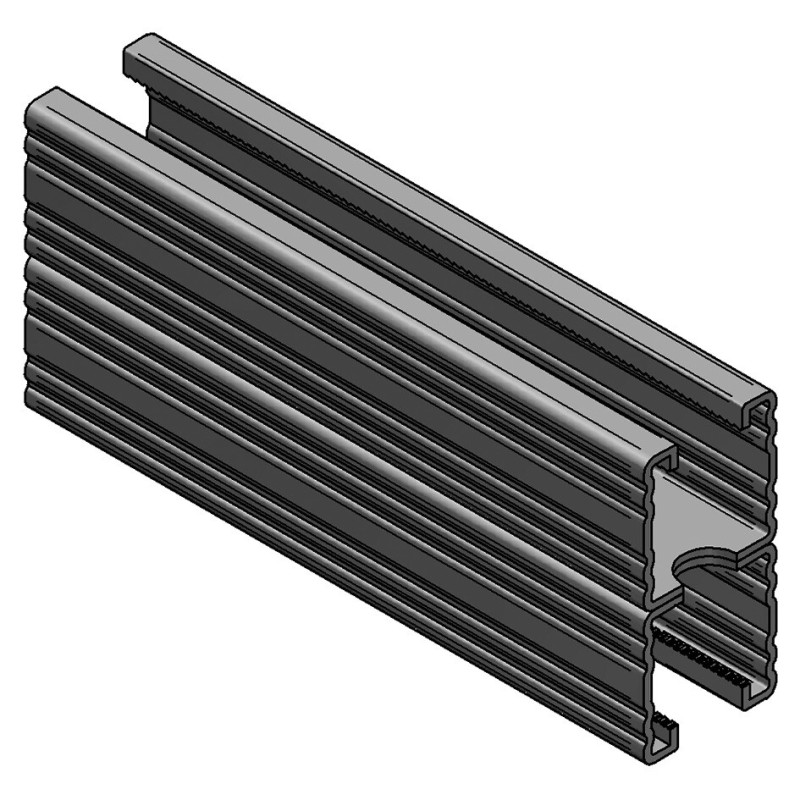 Binario Doppio 45/90/2.5 L=6 RAL fsv