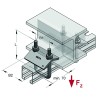 Set Morsetto Ancoraggio Binari 45x75/45x90 M10 (Conf 20pz)
