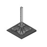 Base Gommata Inclinata Big Foot 450 2.5°