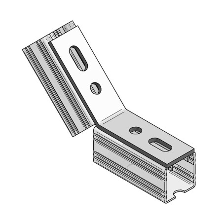 Squadretta 135° 4 Fori 90x90x5 Inox A2