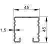 Binario 45/45/1.5 L=2 RAL fbv (Imballo 120mt)