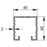 Binario 45/45/2 L=2 RAL fbv