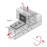 Angolare CENTUM 3 Fori XL120 Orizzontale
