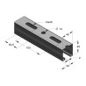 Binario 45/45/2 6mt Inox A4 (Conf 30mt)