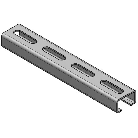 Binario Doppio 45/90/2 6mt Inox A4