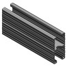 Binario Doppio 45/90/2.5 L=6 RAL fsv