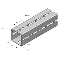 Profilo CENTUM XL 100 fsv L=6 mt (6mt)