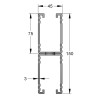 Binario Doppio 45/150/3 L=6 RAL fbv (Imballo 96mt)