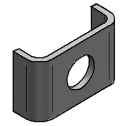 Griffa di Fissaggio per Binario 27 FORO 10.5mm (Conf 100pz)