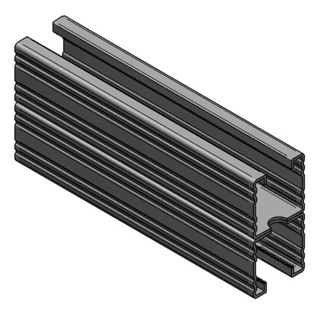 Binario Doppio 45/90/2 L=6 RAL fbv