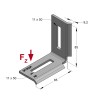 Angolare 2 Asole OPTIMUM XLV 85x85 (Conf 25pz)