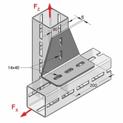 Piastra a T ad Angolo