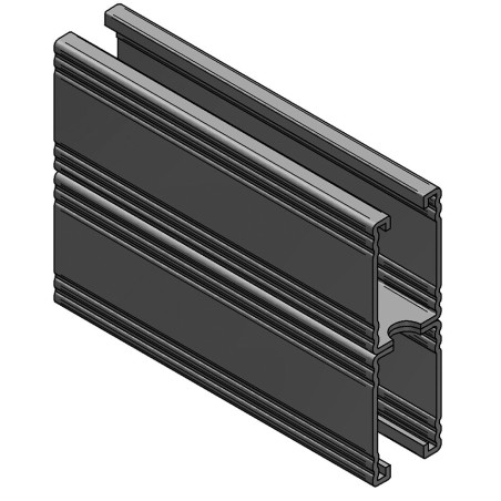 Binario Doppio 45/150/3 L=6 RAL fbv (Imballo 96mt)