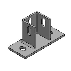 Piastra di Base Orizz./Vert. leggera per Binari 45 (Conf 25pz)