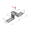 Piastra a U OPTIMUM XLV 50x11 (Conf 25pz)