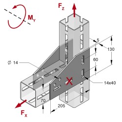 Piastra ad Angolo CENTUM XL80
