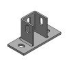 Piastra di Base Orizz./Vert. leggera per Binari 45 (Conf 25pz)