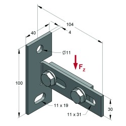 Piastra Frontale Longitudinale SIGNUM LP50 (1 pz)
