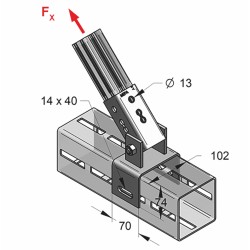 Piastra di Collegamento Snodata CENTUM XL100