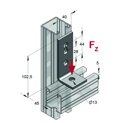 Angolare 40/5 3-Fori K (Conf 50pz)