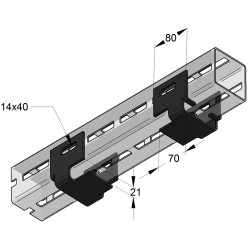 Guida Scorr. Sospesa Leggera CENTUM XL80 (Set 2pz)