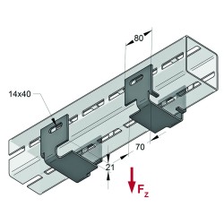 Guida Scorr. Sospesa Leggera CENTUM XL100 (Set 2pz)