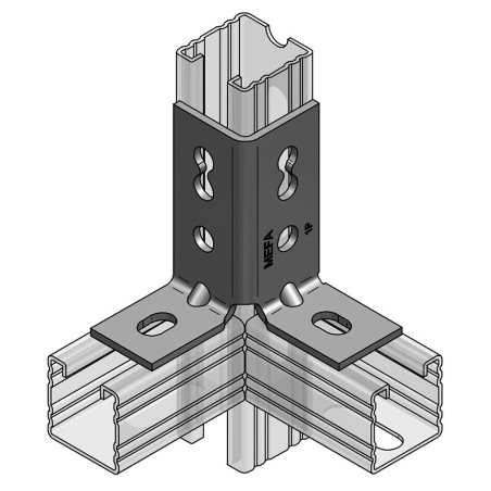 Squadretta di Giunzione C45 90° (Conf 15pz)
