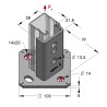 Piastra di Base Orizz./Vert. per Binari 45 (Conf 10pz)