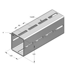 Profilo CENTUM XL 120S fsv L=6 mt