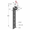 Supporto per Canali SD-LLN 255mm (Conf 50pz)