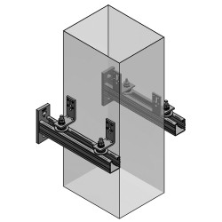 Supporto per Canali SD-LSK 80mm VERTICALI (Conf 50pz)