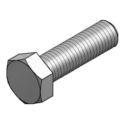 Vite a Testa Esagonale M16x60 fsv (Conf 25pz)