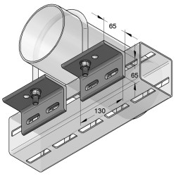 Set Supporto per Tubi CENTUM 88,9-219,1 (Set 2pz)