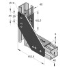 Nodo Universale 152.5x45x5 ZnNi (Conf 10pz)