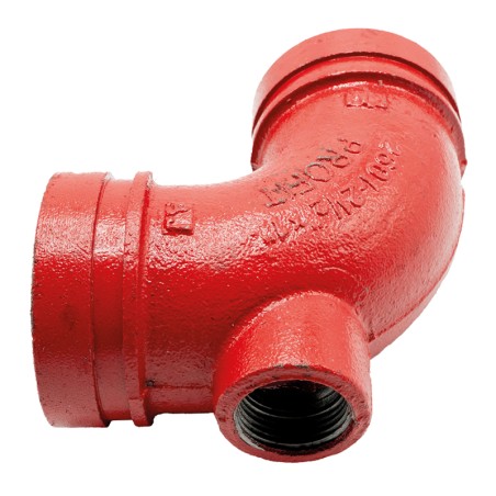 Curva di Scarico 90° Rossa