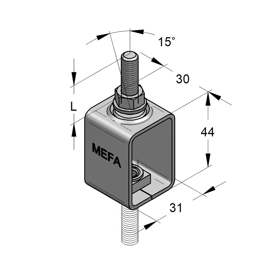 Supporto a Pendolo M8/M8 (Conf 50pz)