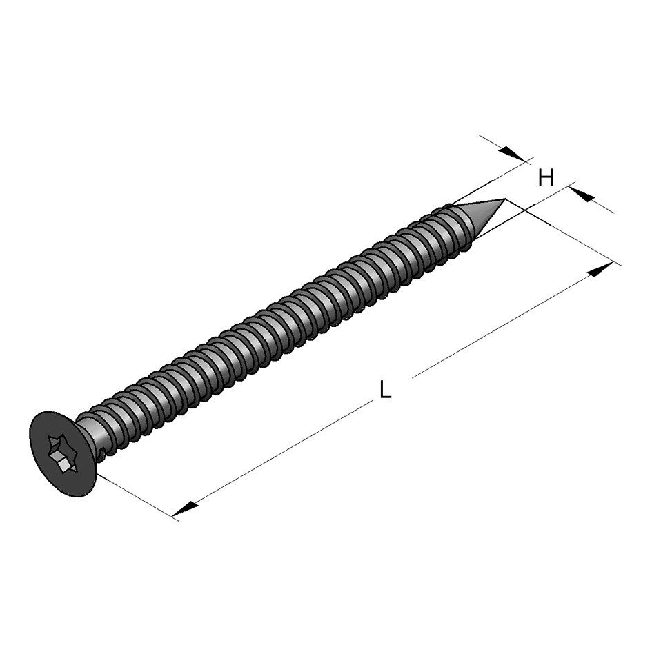 Vite per Legno Testa Svasata 4.0x40 mm (Conf 1000pz)
