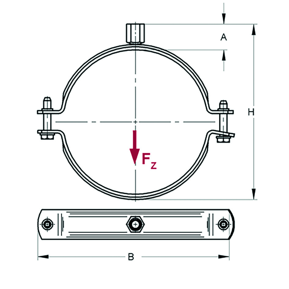 Collare Trabant Inox A4 M8/M10 69-74 (Conf 50pz)