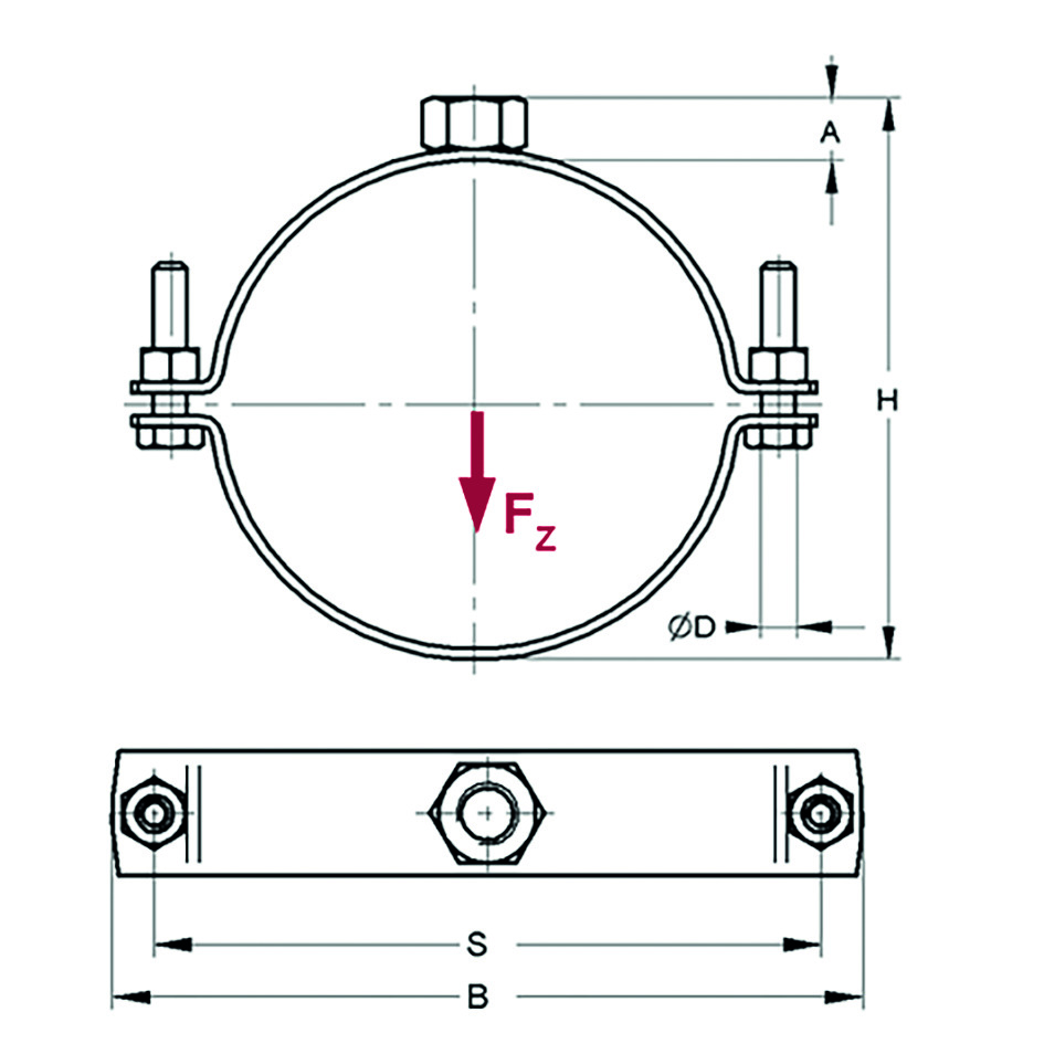 Collare Inox A4 sG 16 174-178 