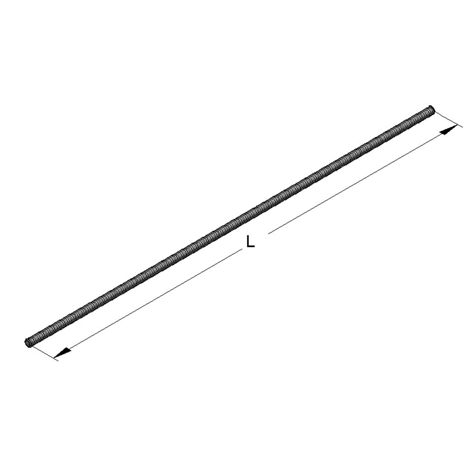 Barra Filettata L=1 mt M10 Inox A2 (Conf 25pz)